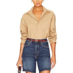 Citizens Of Humanity 'Kayla' Beige Cotton Shirt Size S